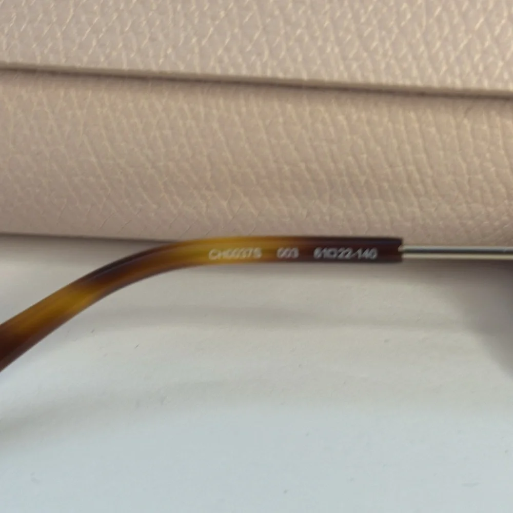 New Authentic Chloé CH 0037S 2343J3 - GOLD/ GREEN GRADIENT Round Sunglasses